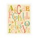 Children's Wall Art / Nursery Decor Alphabet Poster - ABC alphabet typography 8x10 inch Poster Print