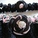 Sale, Sale, Garter Set, TWILIGHT IN PARIS, Scalloped Black Sexy Lace garter set, Wedding garter set, was 26.99