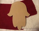 Unfinished Hamsa 1/2 inch thick 8.5x11 Inches