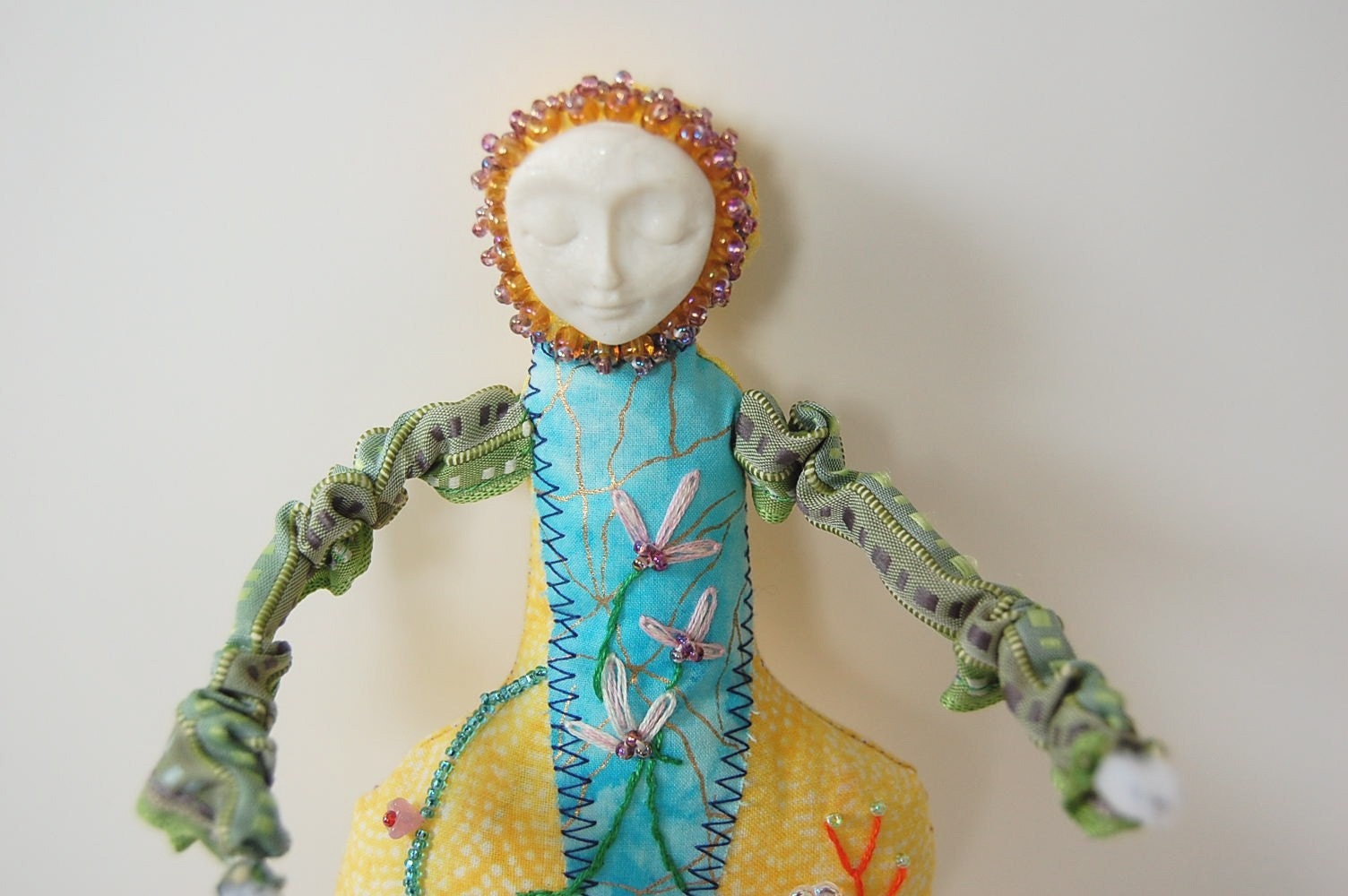 Welcome Spring  Art Doll