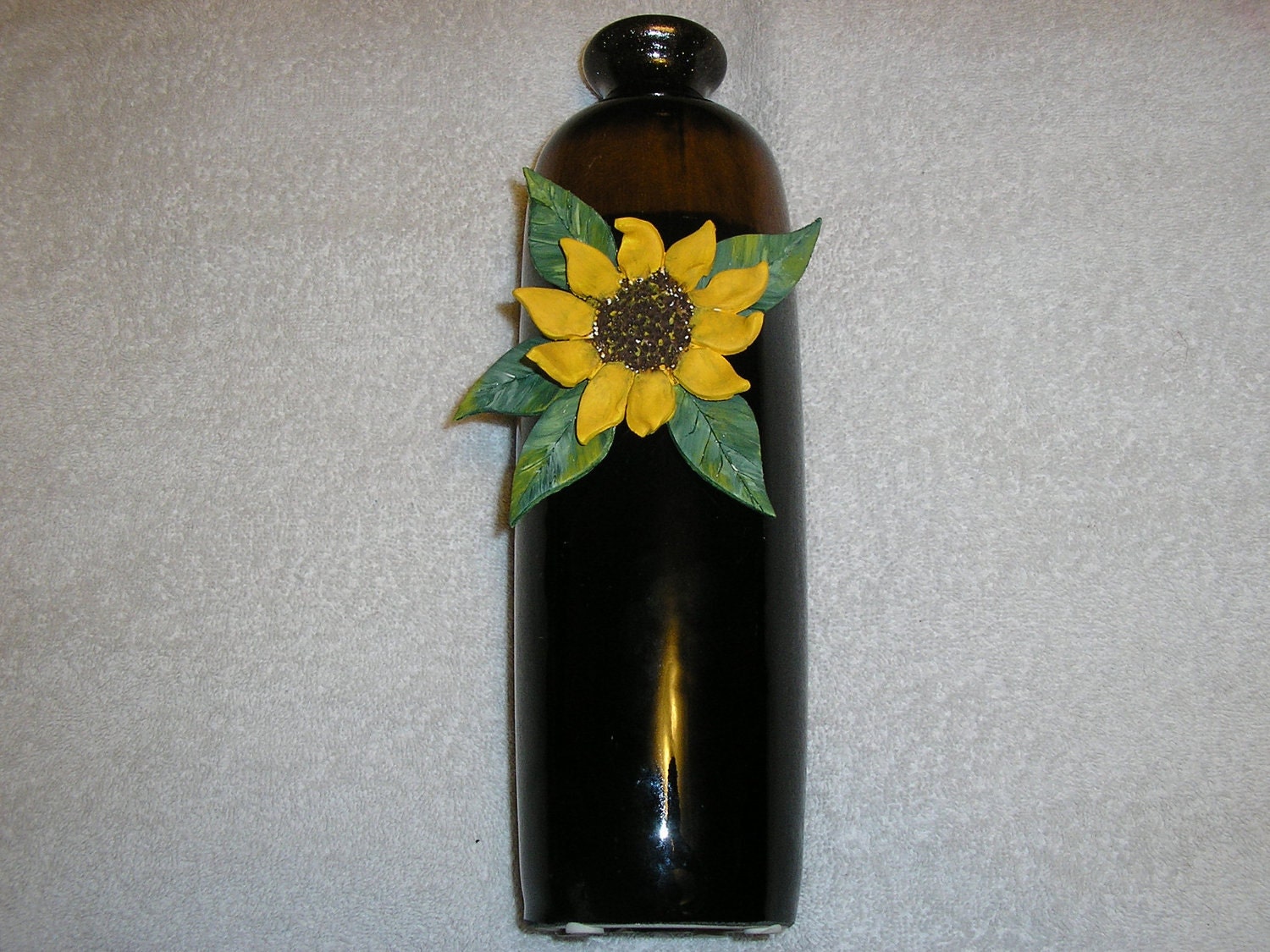 Sunflower Vase Hand Painted Sunflower Dimensional Vase