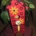 Birdhouse ... Tall Red