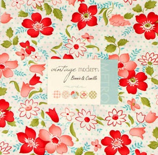 VINTAGE MODERN - Moda Layer Cake by Bonnie and Camille - Ten Inch Quilt Fabric Squares