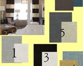 Custom Lined Stripe Linen Drape 50in x 108in-You Pick The Color
