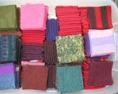 Felt Squares -  for flower making - includes 10 squares of recycled wool felt