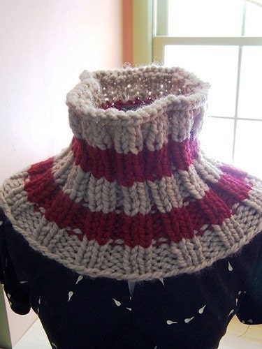 PATTERN - Super Bulky Ribbed Neck Warmer