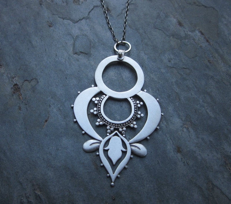 Double Lotus Pendant