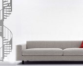 ShaNickers Wall Decal- Spiral Staircase-METALLIC--Free Shipping