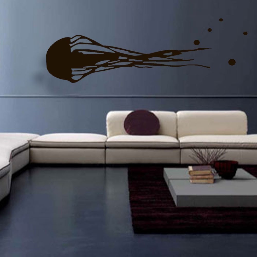Wall Decal/Sticker- GIANT JELLYFISH--Free Shipping