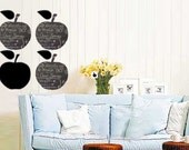 ShaNickers Wall Decal/Sticker -Chalkies-Apples-FREE SHIPPING