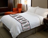ShaNickers Customizeable Handpainted "Twigs and Berries" Duvet w/ Shams-Queen Size