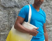Fashionable Notes Ombre Bag - Yellow