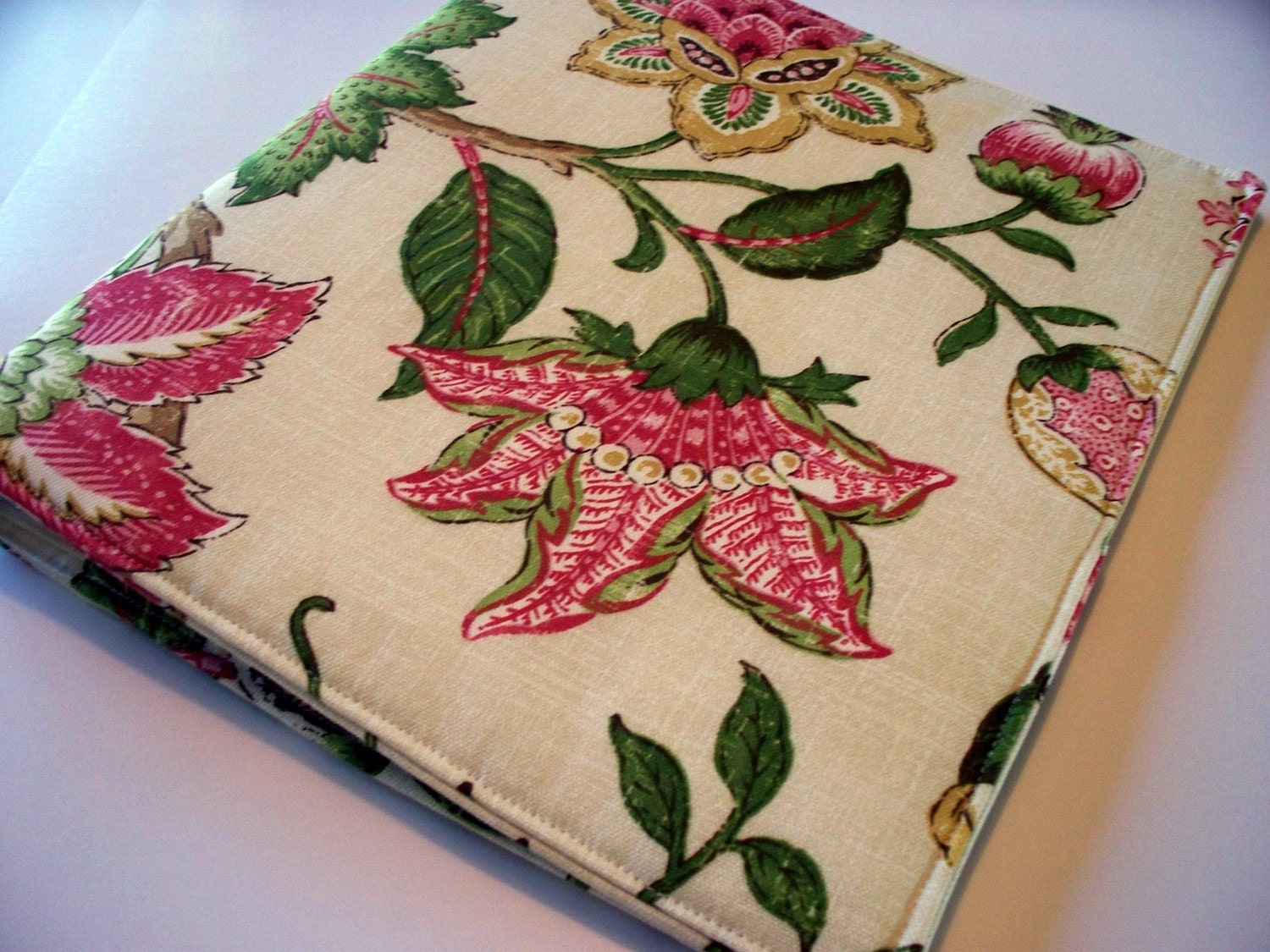 fabric three ring binder cover with pockets bright by SewMerry fabric three ring binder cover with pockets bright by SewMerry