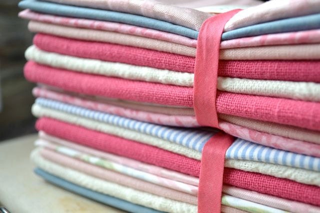 80 Eco Friendly Cloth Napkins for Wedding, Events made from Vintage Fabrics