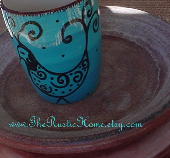 Whimsy bird mug