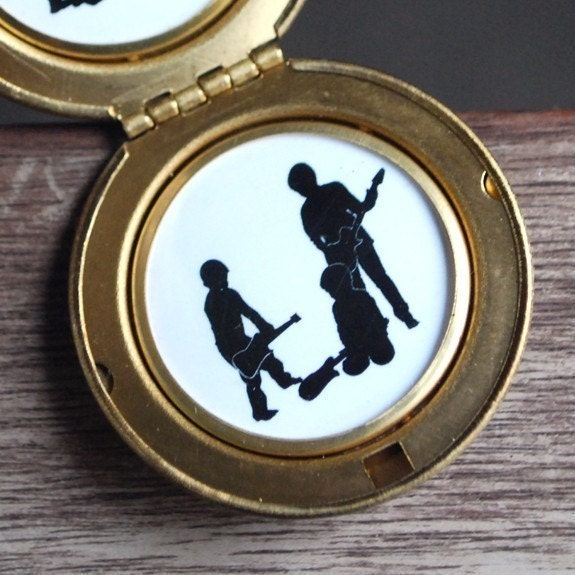 Custom Silhouette Locket Necklace - large