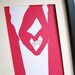 Heart and Hands Print 5x7 - available in several color choices and sizes - by Le Papier Studio