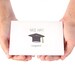 Graduation Card. Congratulations Card. Nice Hat. Black, Yellow, White. Blank Greeting Card.