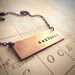 Save the Date - Custom Brass and Sterling Necklace