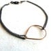 Floating Drop Bracelet - Black and Gold