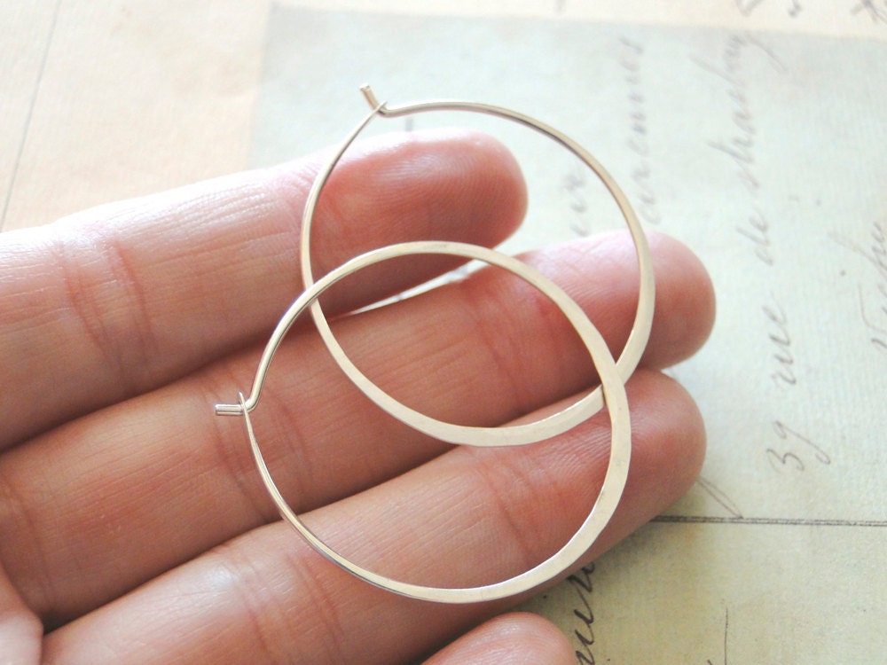 Silver Hoop Earrings