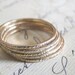 Skinny Gold Band - Stacking Ring