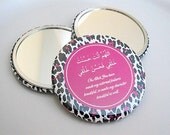 Hot Pink Cheetah Pocket Mirror
