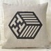 Japanese kimono pattern linen pillow cover
