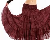 Eggplant Purple long skirt, high end fluffy material, perfect for any outfit