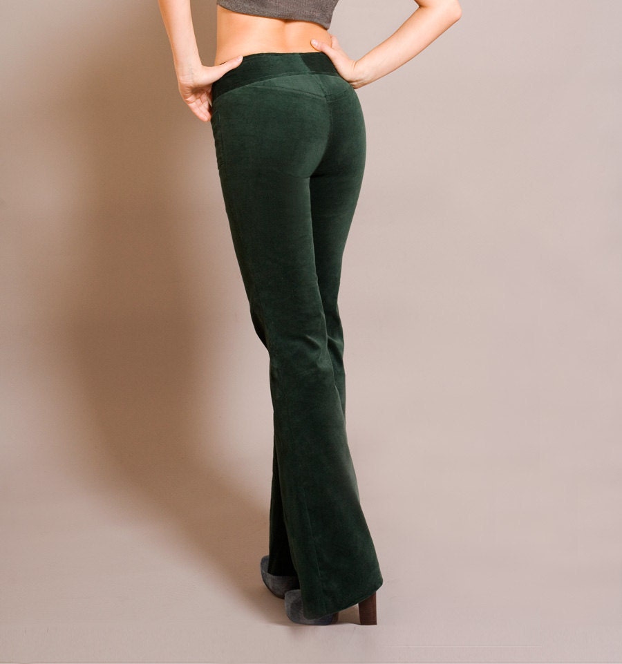 Dark Sea Green baby curduroy pants perfect for autumn/spring size 8 and 2 only