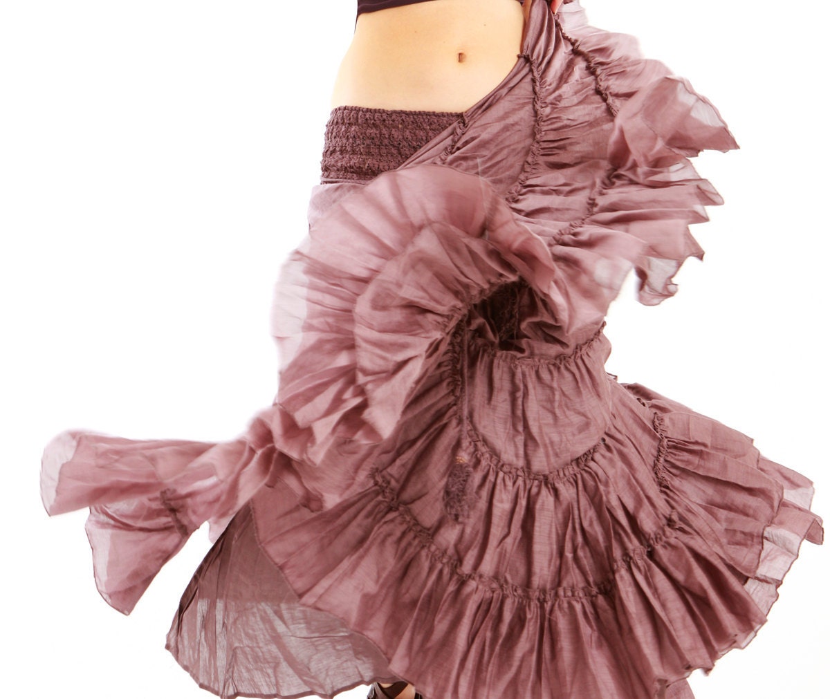 Dusty Purple long skirt, high end fluffy material, perfect for any outfit