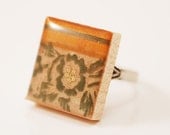 Recycled Scrabble Tile Ring - Sage Advice