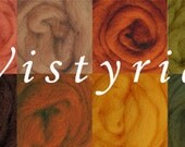 Wool Roving Assortment - Autumn