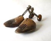 Vintage Wooden Shoe Stretcher Shoe Forms Shoe Trees Industrial Display Rustic