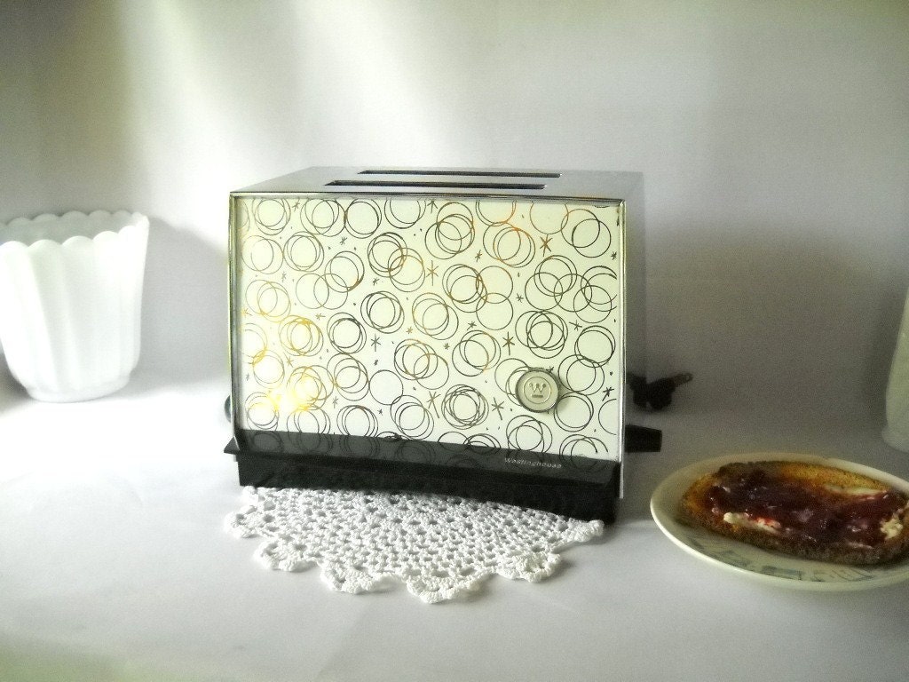 Vintage Toaster Electric Toaster Westinghouse Retro Atomic Pop Up Toaster 1950s Kitchen