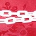 White Plastic Link Chain 3 Feet chp007