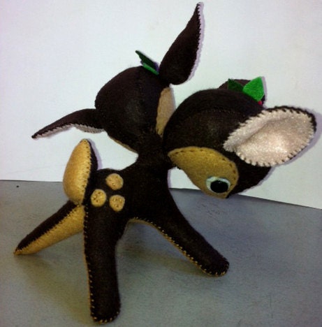 Little Felt 2 Headed Fawn- precious monsters