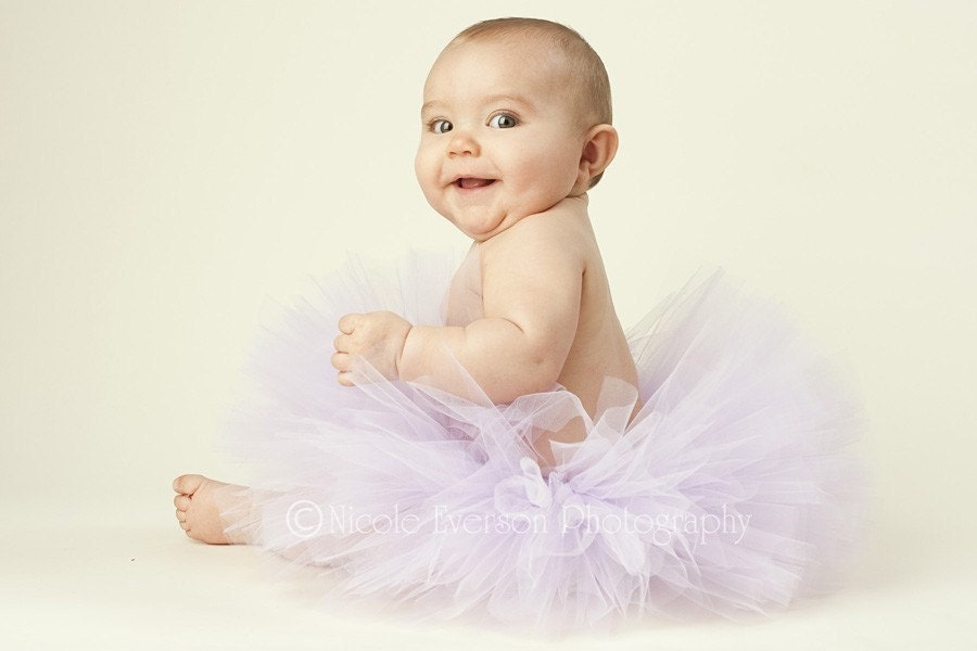 Light Purple Tutu Dress Baby Girl Tulle Dress Wisteria Tutu Newborn 3 Month 6 Month Summer Infant Tutu Cute