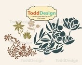 Winter Flown Away --- Digital Clip Art for wedding invitations, baby shower, cards and more