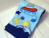 Ocean Adventures Size Large Fleece Longies Cloth Diaper Cover Toddler Comfy Pants