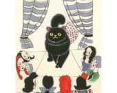Cat Art -  CATwalk  - 4 X 6 PRINT