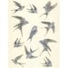 Bird art. The Blue Bird of Happiness - 8.3" X 11.8"