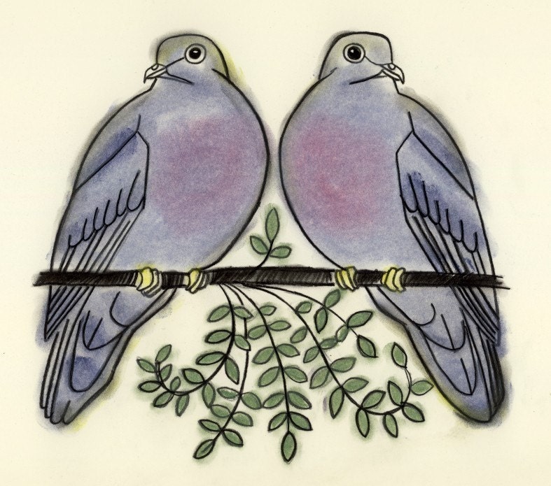 free clipart two turtle doves - photo #14