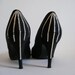 DO NOT BUY, Reserved 4  amanduhrk, 80s DISCO PUMPS, sparkly Crystals, 3.5 inch heels, size 8.5, GLAM early era 80s pumps.