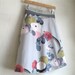 Grey Kiku Skirt with Pale Green Sash and Bow, Black Tiny Plaid Collar