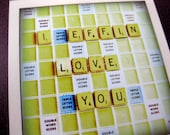 Valentine // Scrabble Post Card // I Effin Love You