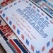 Airmail Stationery // Air Mail Label Note Cards