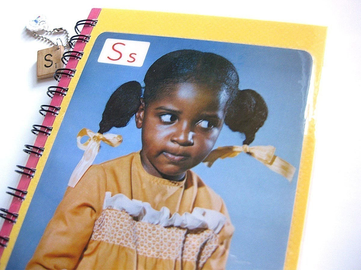 S is for Soul Sister 1970s ABC Flashcard Notebook
