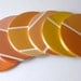 Pumpkin Coasters // Orange // Recycled Paint Samples  // Choose Your Own Color