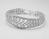 Celtic Cuff Coiled Silver Braided Bracelet -  Instant Download Wire Jewelry Tutorial Instruction PDF
